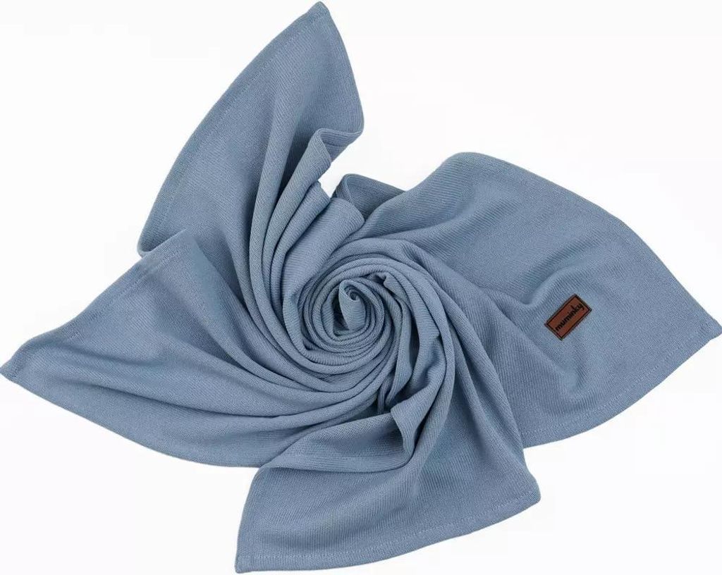 Muminky | Babydecke 100x75 cm - Blau - 100% Baumwolle - Atmungsaktiv und weich