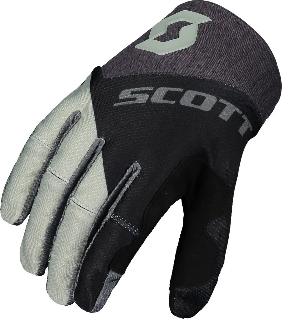 Gants motocross Scott 450 anti-ampoules et grip maximal noir gris