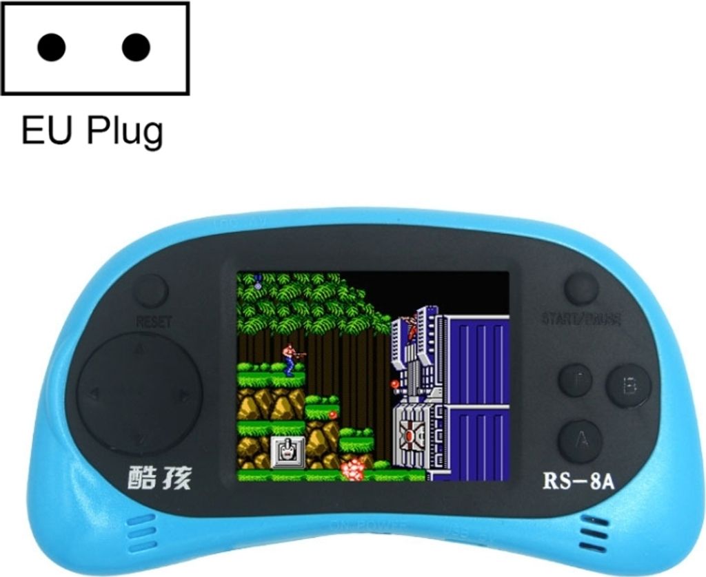 CoolBaby RS-8A 260 in 1 Classic Games Retro Mini Handheld Spielkonsole mit 2,5 Zoll Farbbildschirm, Unterstützung AV-Ausgang, EU