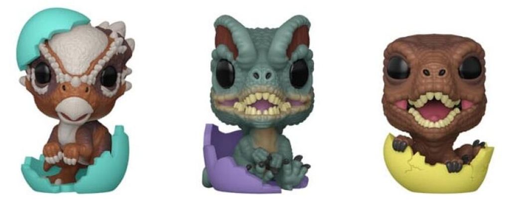 Jurassic Park Pocket POP! Vinyl Figuren Easter Egg 3-Pack Produktbild 