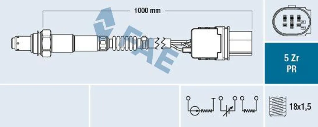 Capteur d'Oxygène Sonde Lambda Giulietta 1.4 1.6 JTDm FAE 75120
