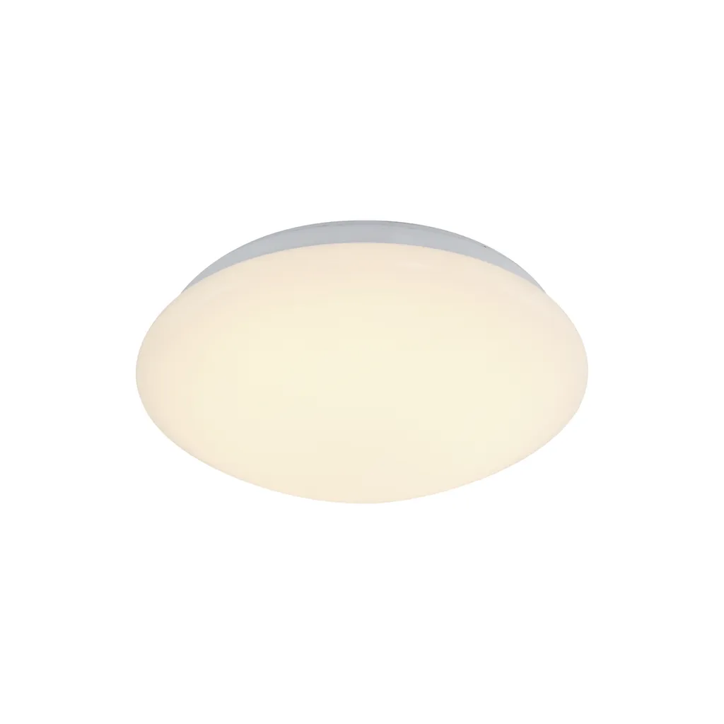 Plafonnier Galaxy LED 26cm : finition métal et plastique blanc ultra plat