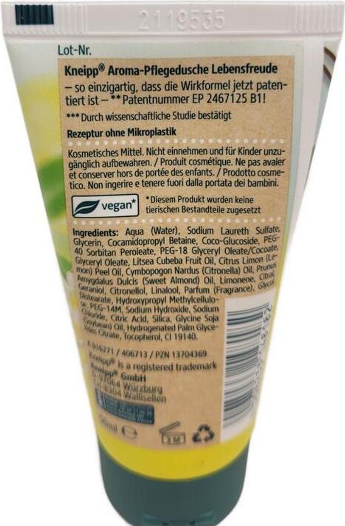 KNEIPP Aroma-Pflegedusche Lebensfreude 50ml PZN 13704369