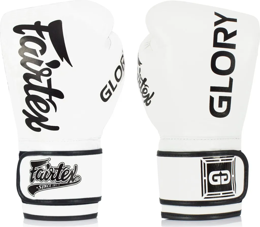 Gants de boxe Fairtex Glory BGVG1 Blanc 12 oz pour entraînement intensif