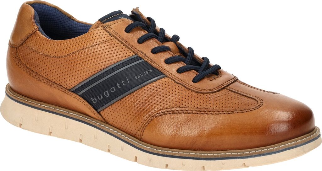 Bugatti Sprinter sportlicher Schnürer Braun in Gr. 45