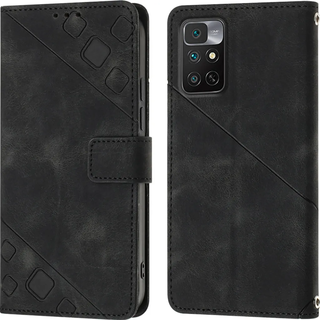 Cover Antiurto Xiaomi Redmi 10 - Custodia a Libro Pelle con Stand