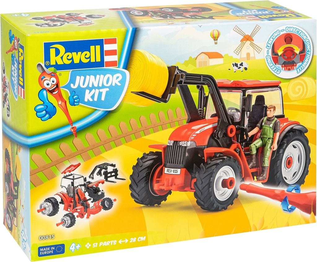 REVELL Junior Kit Traktor mit Lader und Figur Produktbild