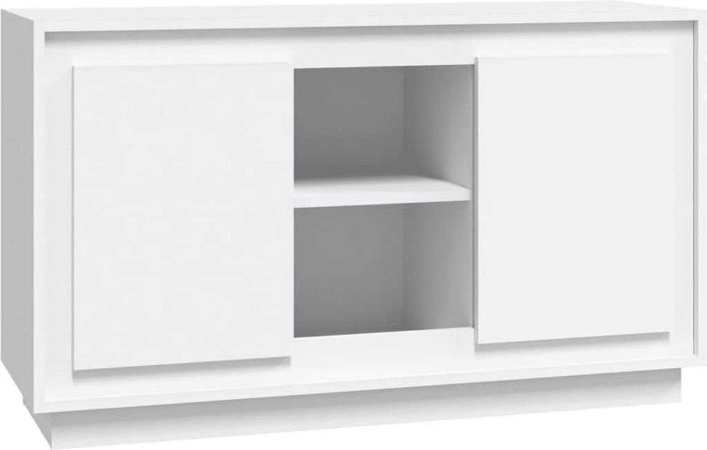 vidaXL Príborník biely 102x35x60 cm Materiál dreva Obrázok produktu 