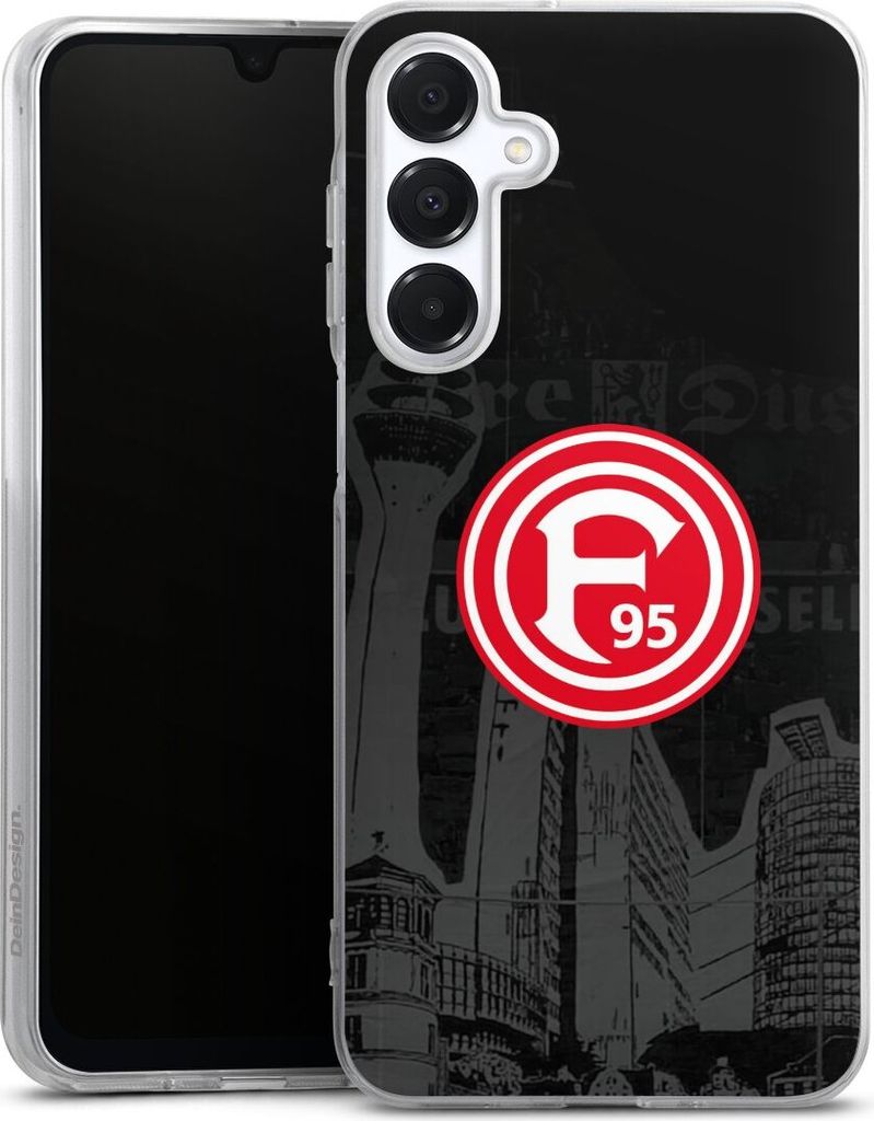 DeinDesign Handyhülle für Samsung Galaxy A16 4G Silikon Hülle Case Smartphone Schutzhülle Fortuna Düsseldorf Logo Offizielles Lizenzprodukt