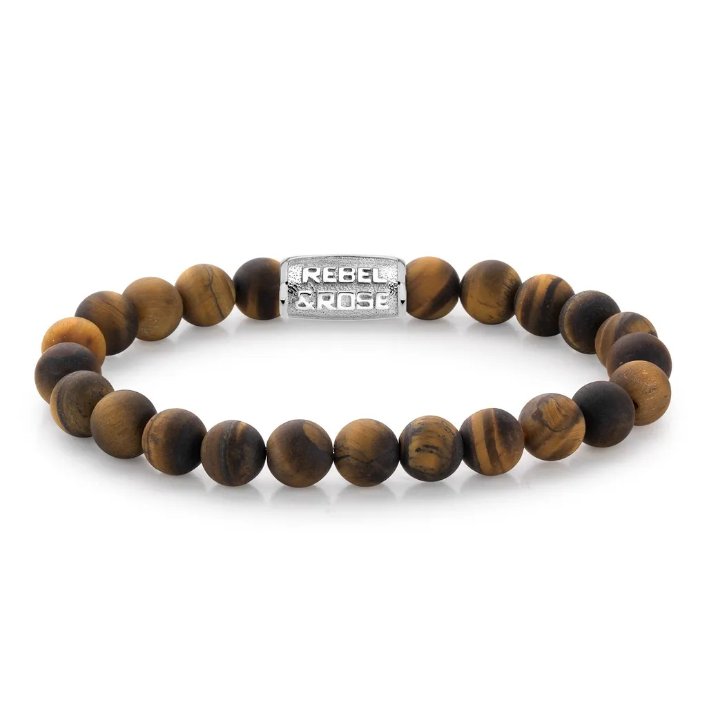 Bracelet en pierres naturelles Mad Tiger Lilly 8MM par Rebel & Rose