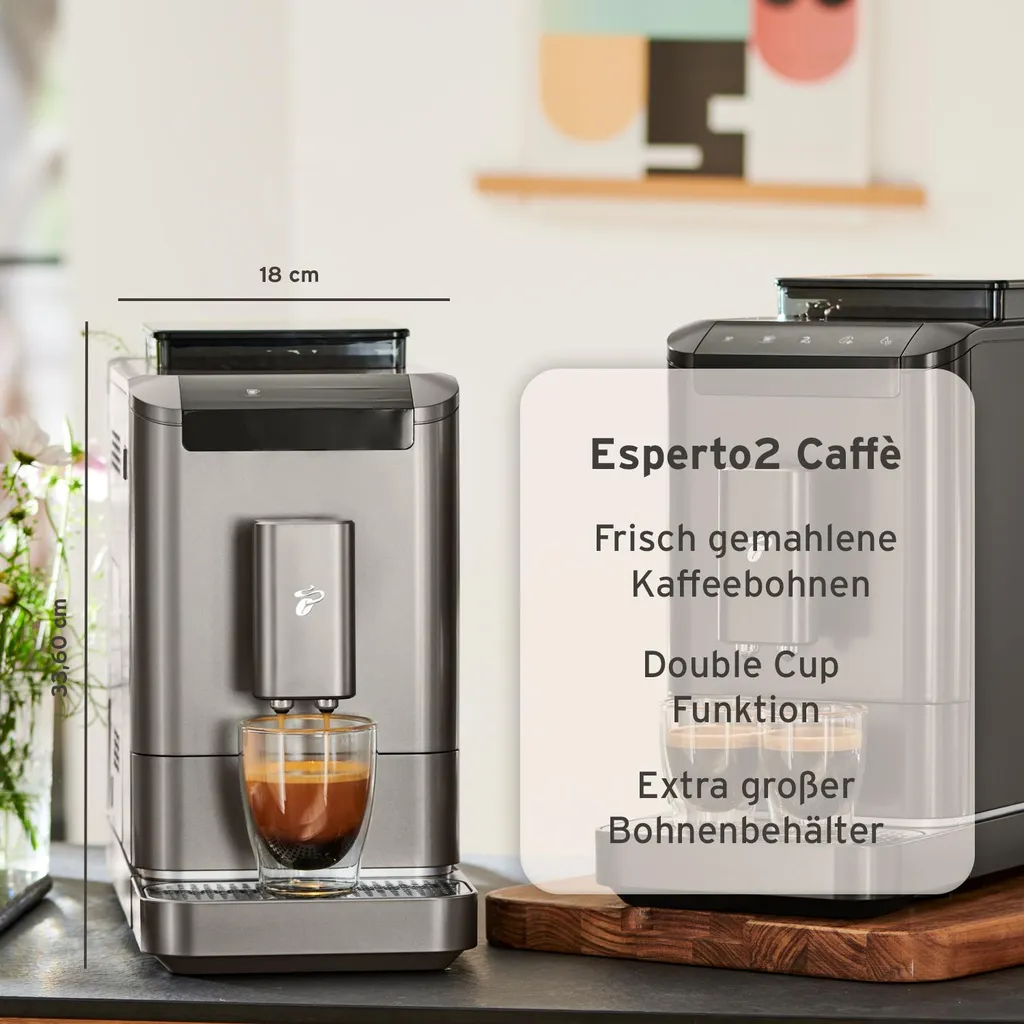 Machine café compacte Tchibo Esperto2 Caffè avec fonction double tasse - 5