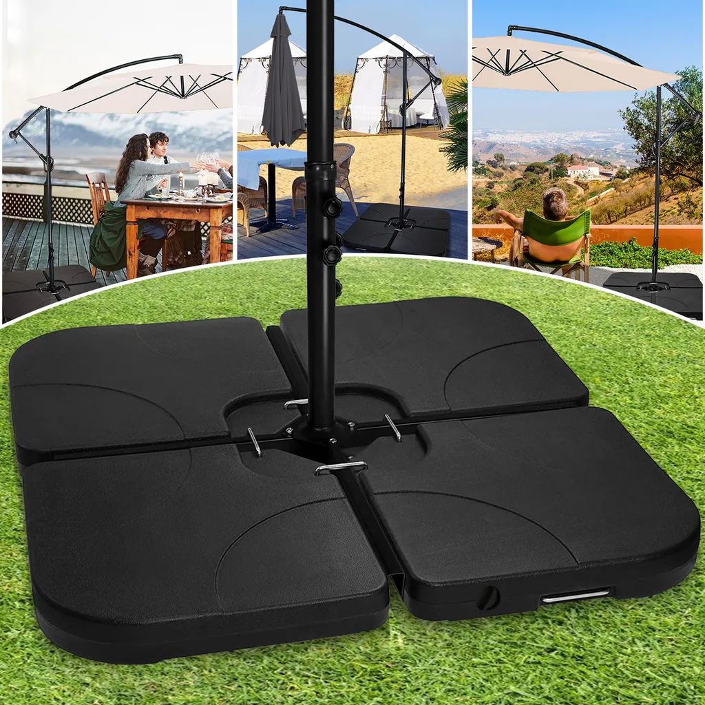 Piastre Ombrellone Yakimz 4x20L | Base Riempibile Acqua o Sabbia
