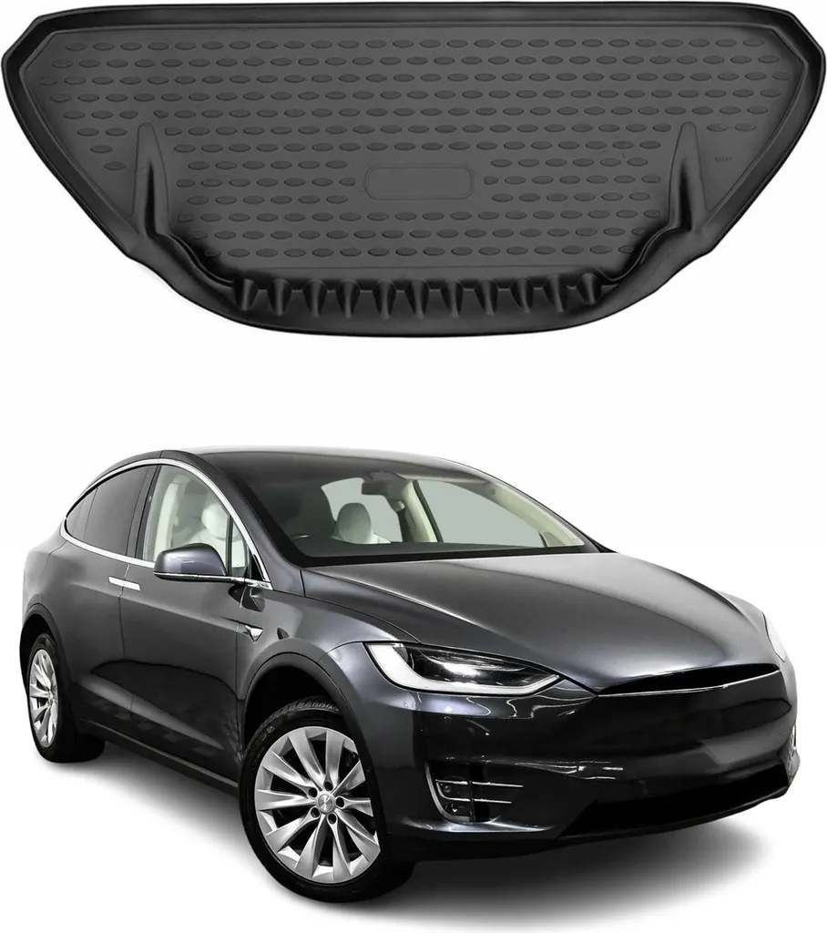 Vaschetta portabagagli per Tesla Model X 2016-2020 in gomma TPE nero