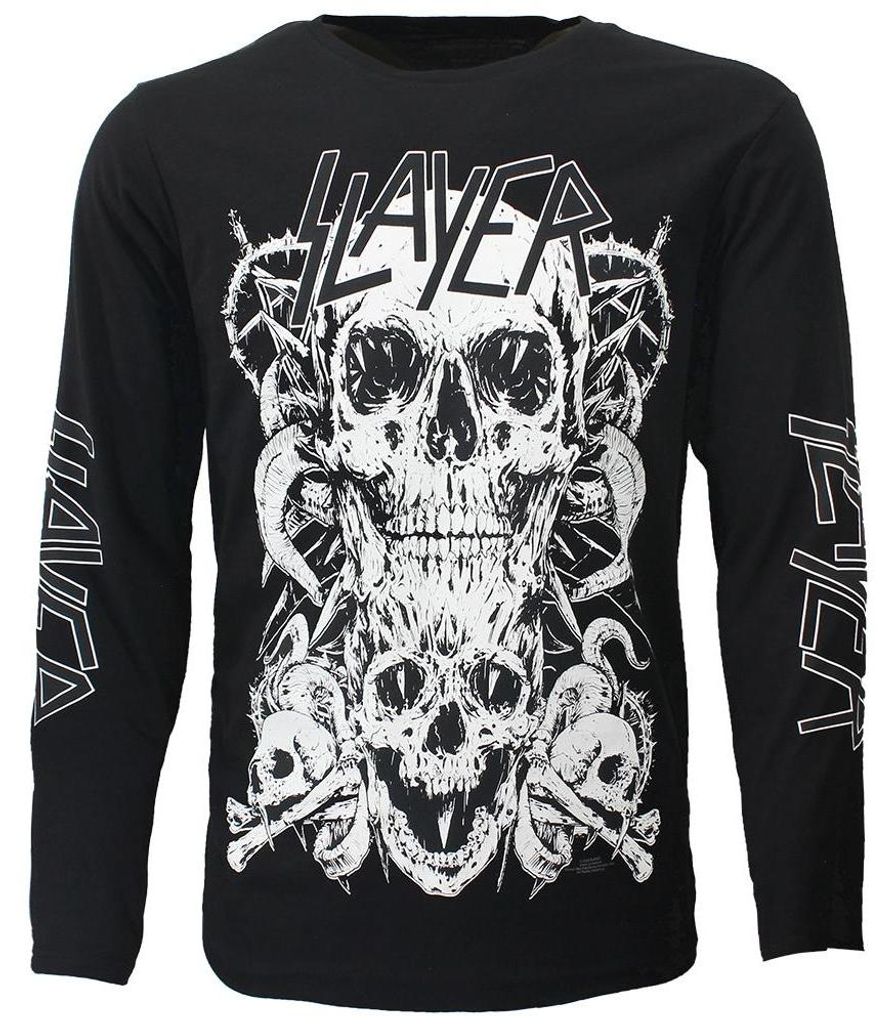 Slayer Pile Of Skulls Langarm-T-Shirt - XXL