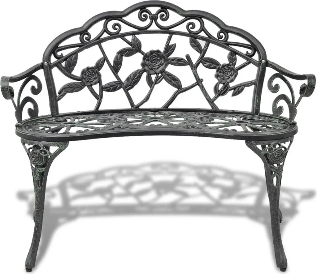 Banc de Jardin en Fonte d'Aluminium pour 2 Personnes - Modèle Floria 102