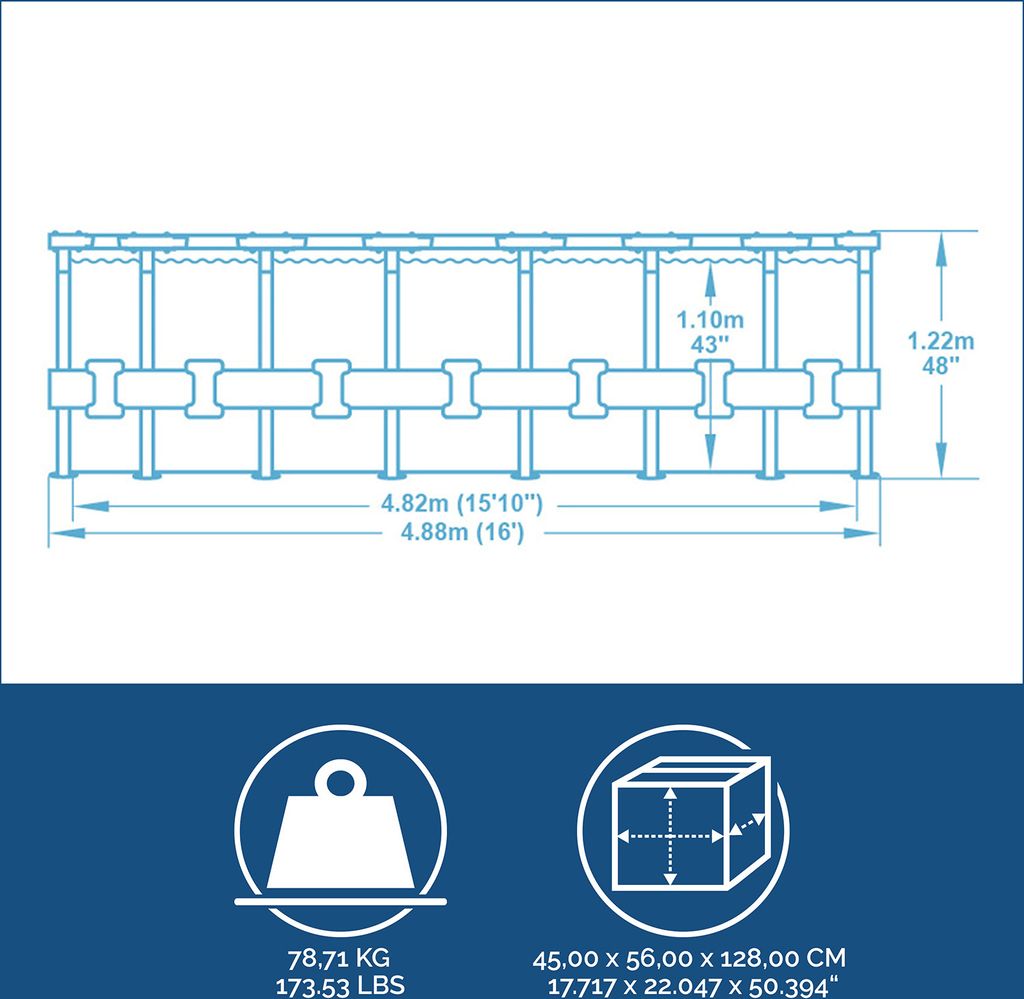 Bestway® Steel Pro MAX™ Frame Pool Komplett-Set mit Produktbild 8