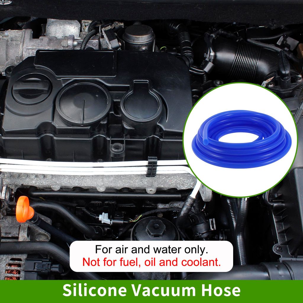 33Ft 9/16" 14mm ID 2mm Dicke Silikon-Vakuumschlauch Hochtemperatur-Automobil-Vakuumschlauch 1 Stück 130PSI Maximaldruck