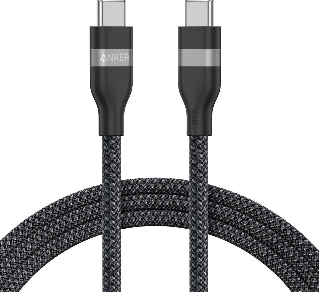 Câble USB-C Anker 240W 180 cm Noir : Fini les câbles fragiles et courts