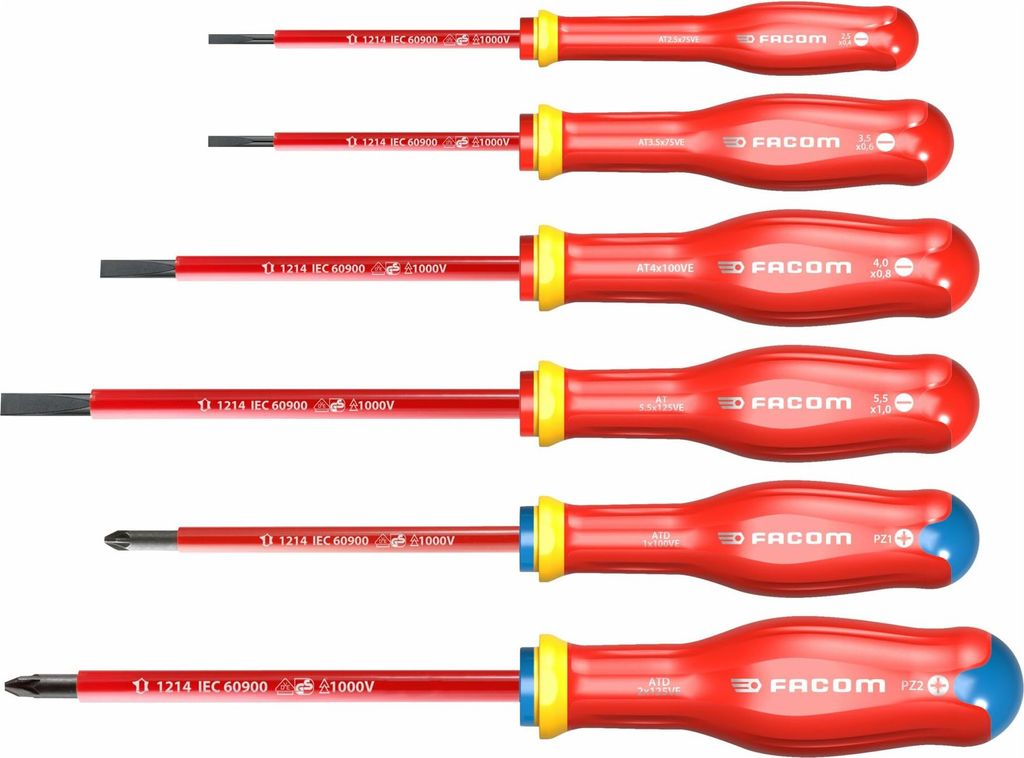 Facom Schraubendreher-Set 6-tlg. 1000V Immagine del prodotto 