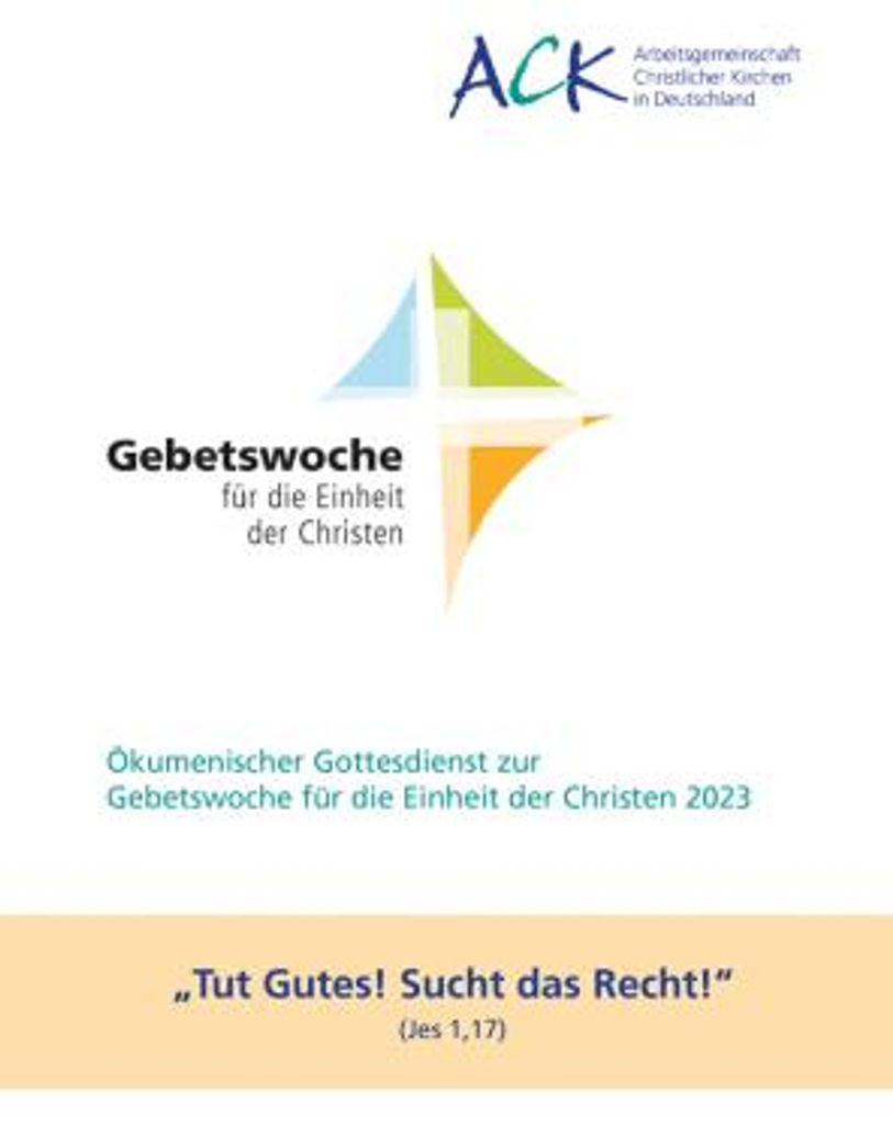 Tut Gutes! Sucht das Recht! Jes 1,17