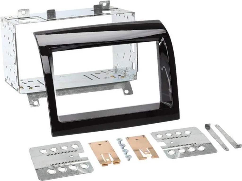 Cadre de montage 2-DIN Noir Piano pour écran multimédia Jumper Ducato