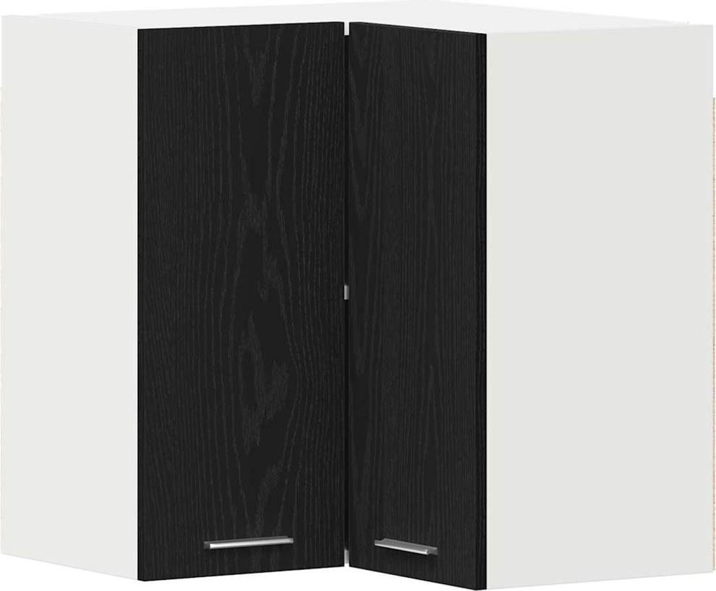 Hängeschrank Lyon Schwarz Eichen-Optik 57 x 57 x 60 cm