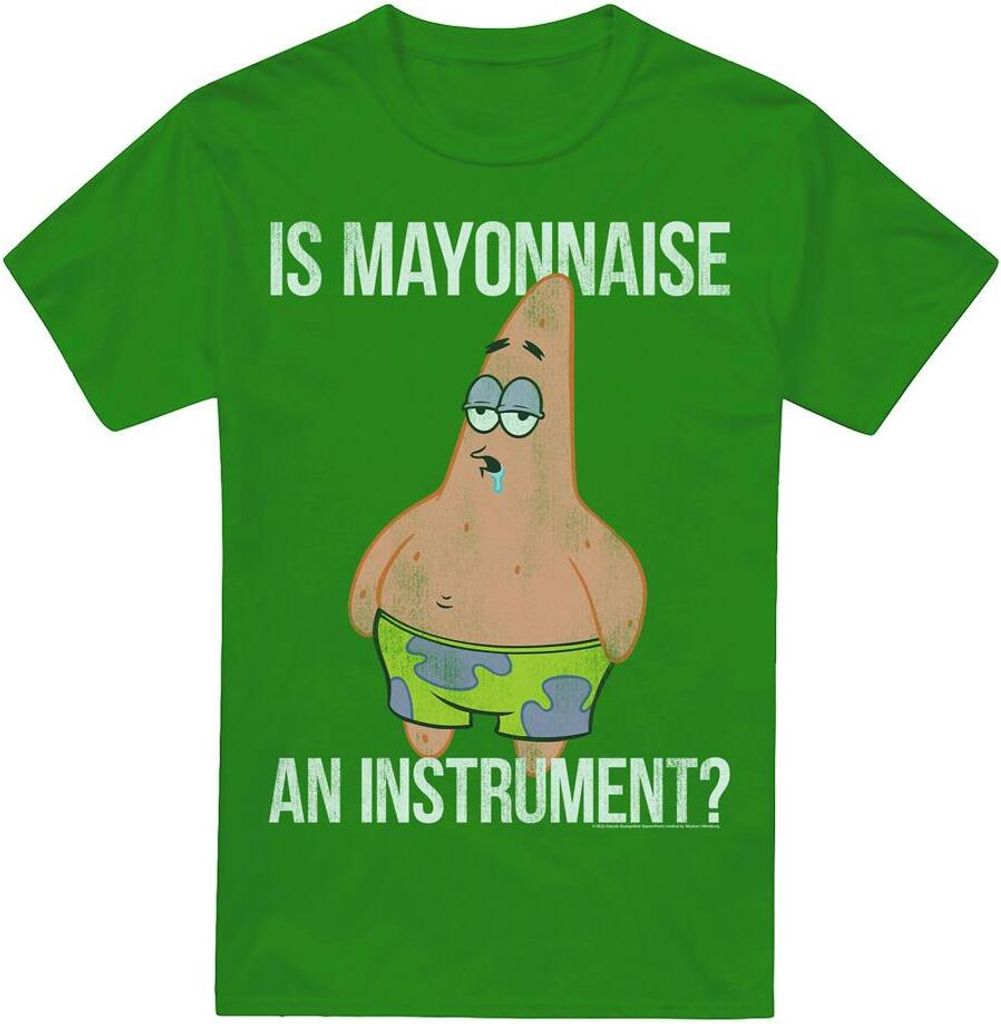 SpongeBob SquarePants - "Mayonnaise Instrument" T-Shirt für Herren TV6687 (S) (Irisches Grün)