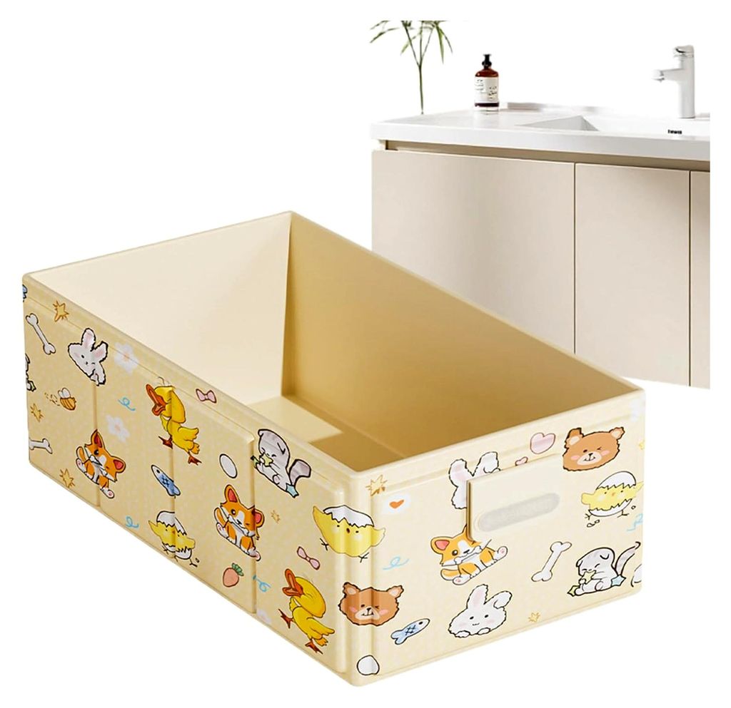 Faltbare Badewanne | Badewanne mit auslaufsicherem und klappbarem Ablaufstopfen | Kompaktes Aufbewahrungsbehältnis für Dusche, Spa, Wohnmobil, Ba...