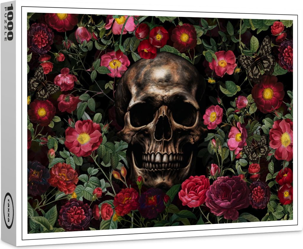 raxxa Premium-Puzzle "Magisches Erbe: Vintage Skull", 1000 Teile