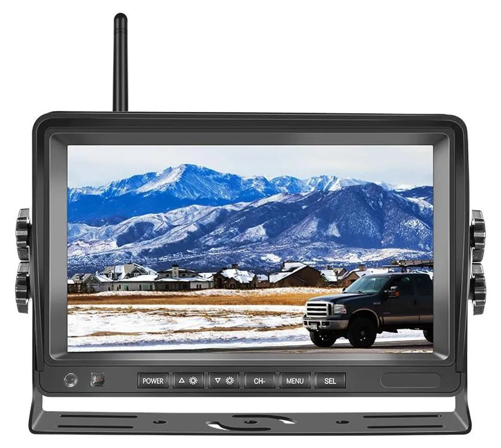 Système de recul sans fil pour bus et utilitaires, écran 7" avec DVR