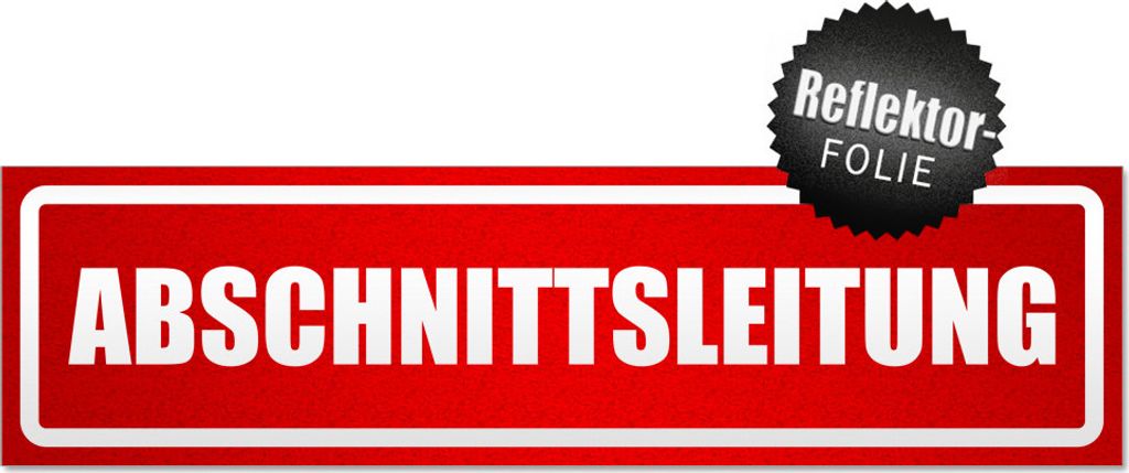 Abschnittsleitung invertiert Magnetschild Schild magnetisch