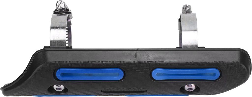 Auspuffrohr-Hitzeschild-Isolierungsabdeckung für 4-Takt-Motorräder, Geländefahrzeuge, UTVs, Offroad-Fahrzeuge, Blau