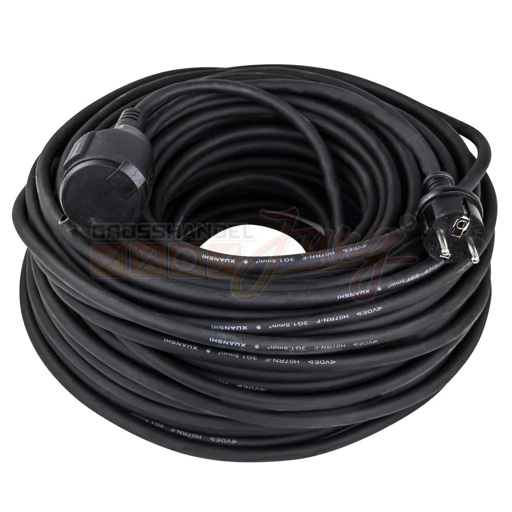 Rallonge 50m en néoprène H07RN-F 3x1,5mm² ultra résistante et souple
