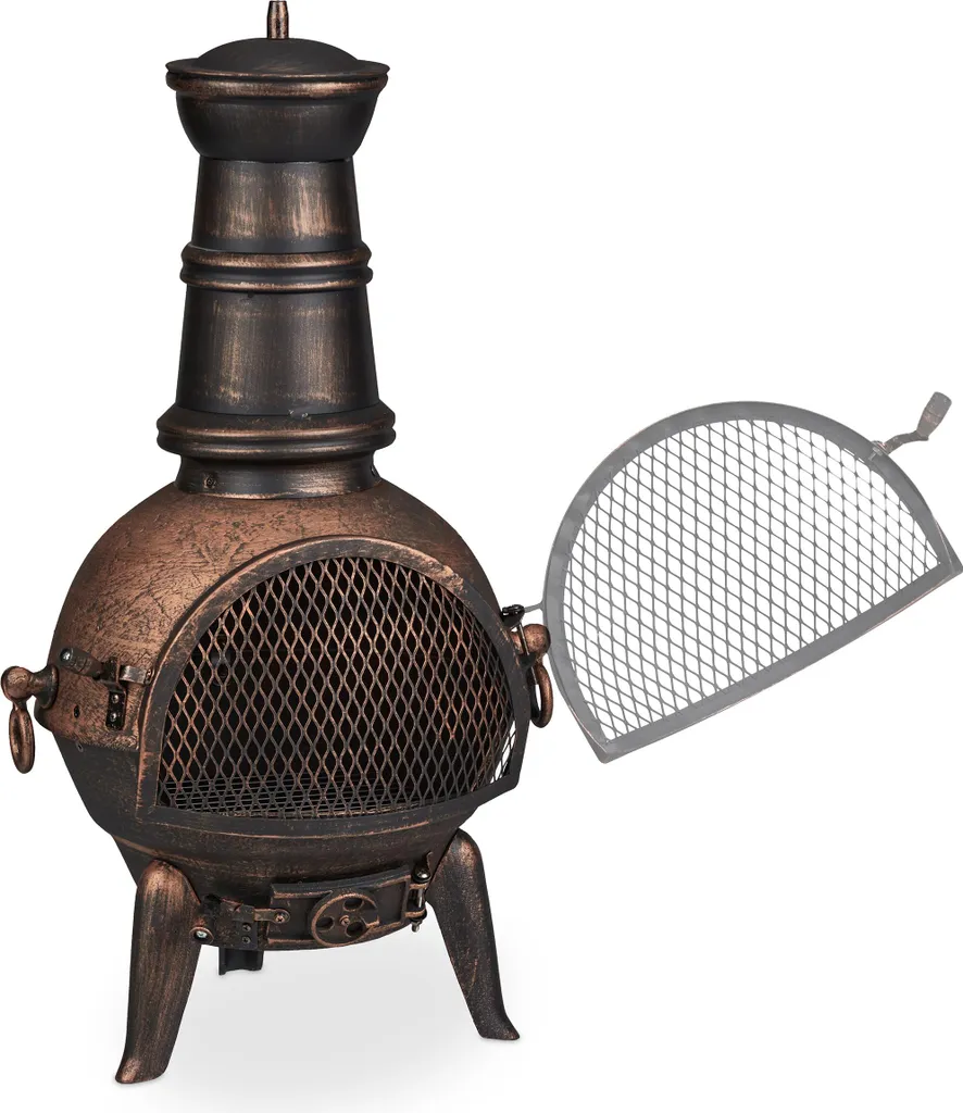 Chauffage de Terrasse Extérieur Bronze - Créez un Coin Feu Convivial - 6