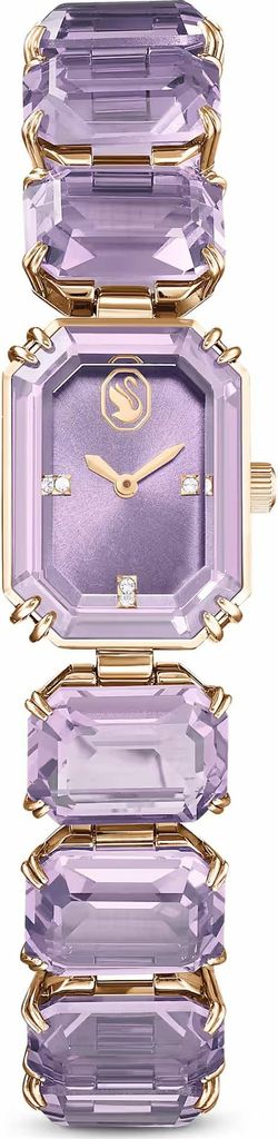 Swarovski Uhr, Armband mit Oktagon-Schliff, Violett, Produktbild 