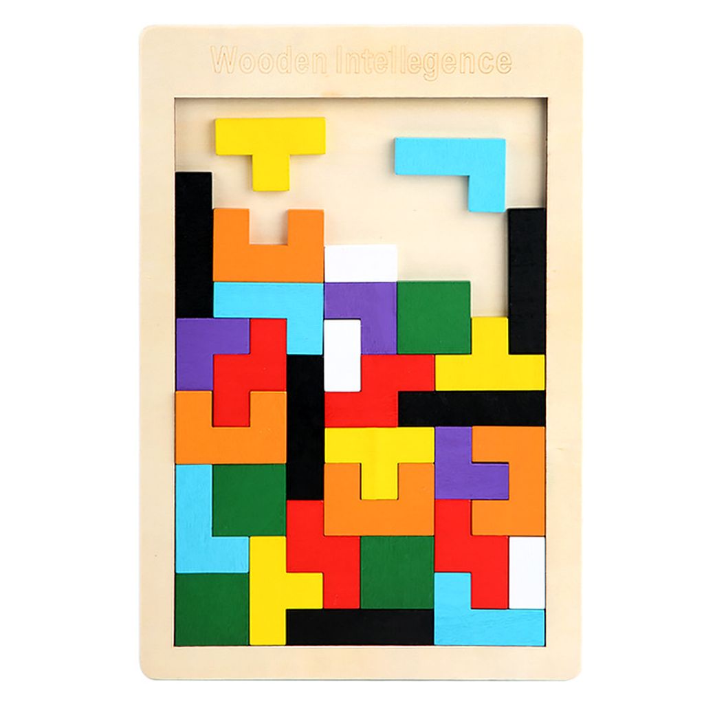 Holzpuzzle Tangram In Macaron-Farben – 3D Logikspiel Für Teenager & Erwachsene