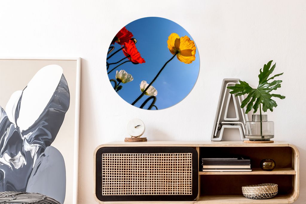 MuchoWow - Wand Kreis - Das Schlafzimmer - Die Bilder - Wandmalerei - Kunst für das Haus - das Plastik