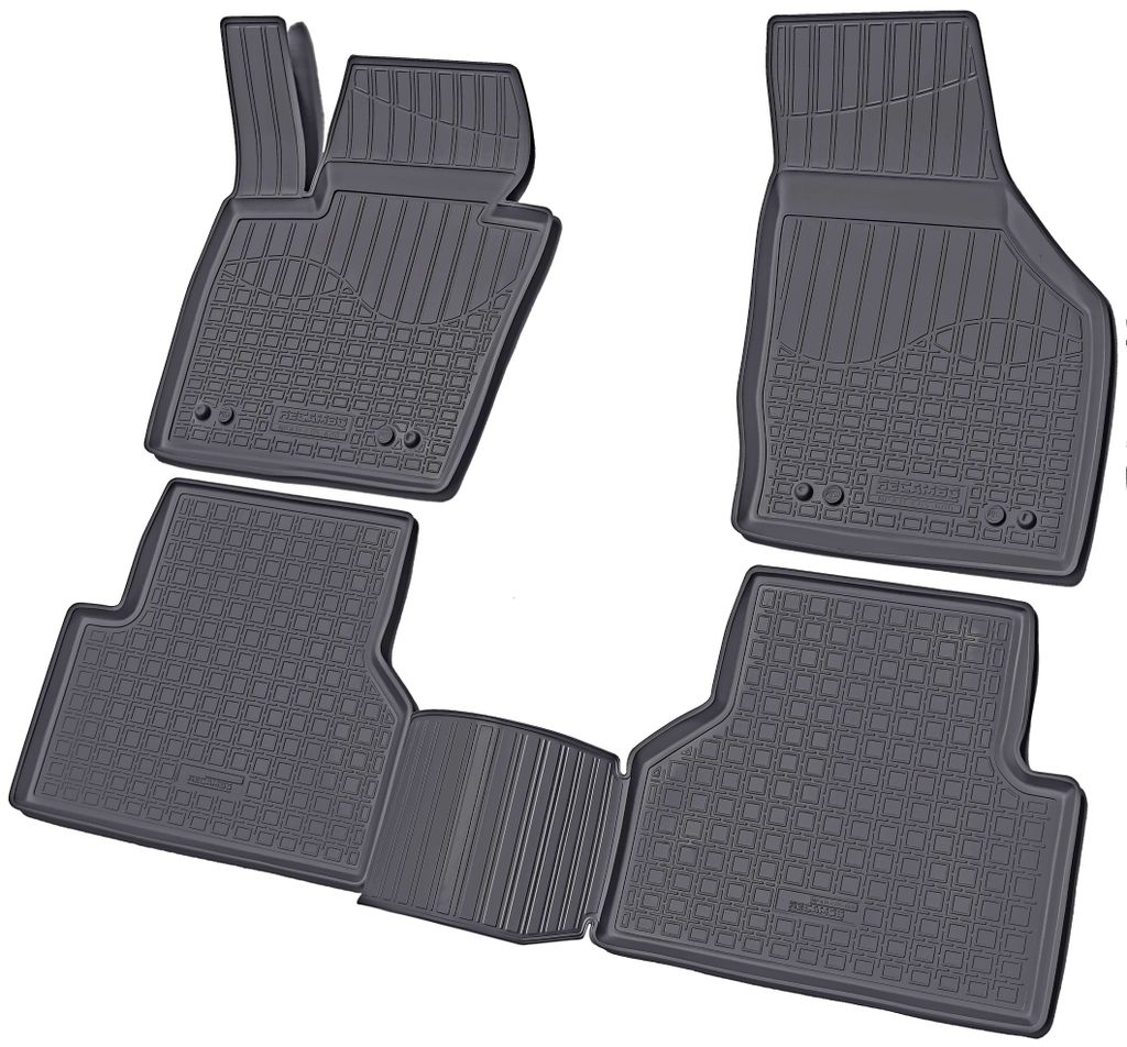 3D Gummi Fussmatten für AUDI Q3 | Typ 8U | BJ 2011 - 2018 | passgenau + Rand