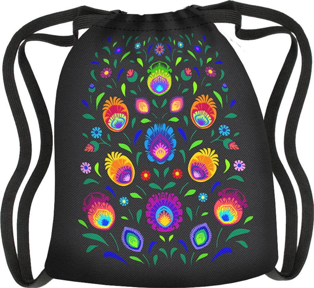 Bertoni | Designer-Rucksack aus wasserdichtem Material mit Druck und verstellbaren Trägern - ein praktisches und modisches Accessoire, Druck OBEREK