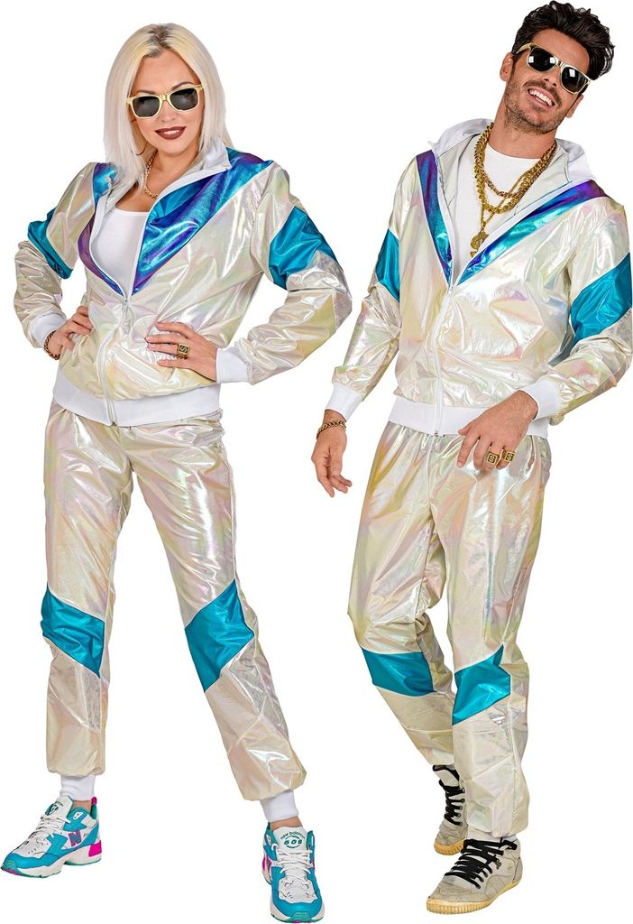 Uni 80 er Jahre Trainingsanzug Holografisch-  Jogginganzug Produktbild 
