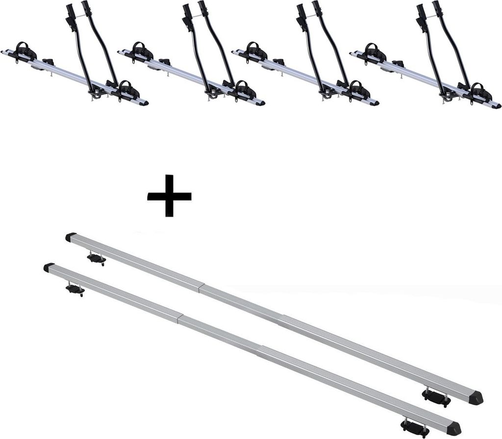 4x Fahrradträger SAGITTAR + Dachträger RAPID kompatibel mit für Opel Vectra (B) Kombi (5Türer) 95-02