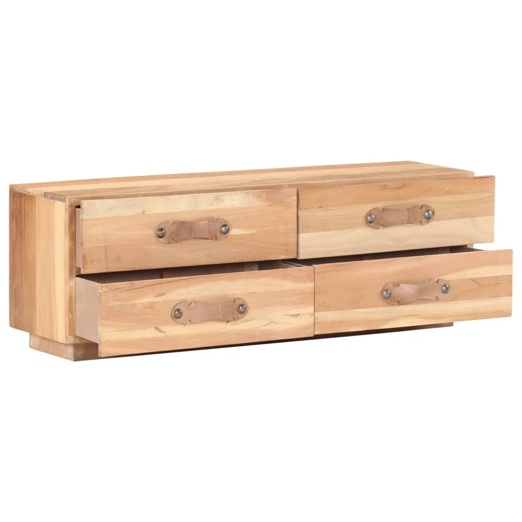 Meuble TV Artisanal en Bois Recyclé - Finition Faite Main Style Rustique