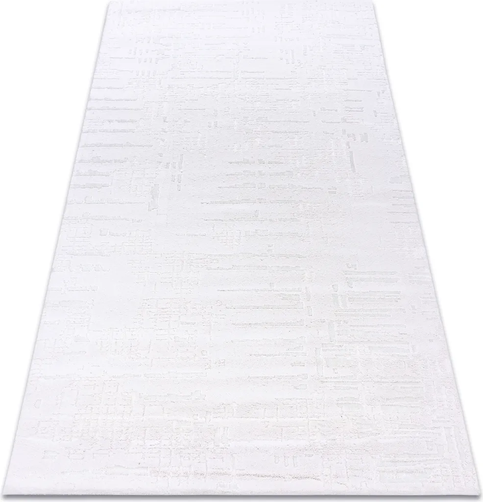 Tapis Acrylique DIZAYN 8840 Ivoire Blanc 100x200 cm - Élégance Moderne