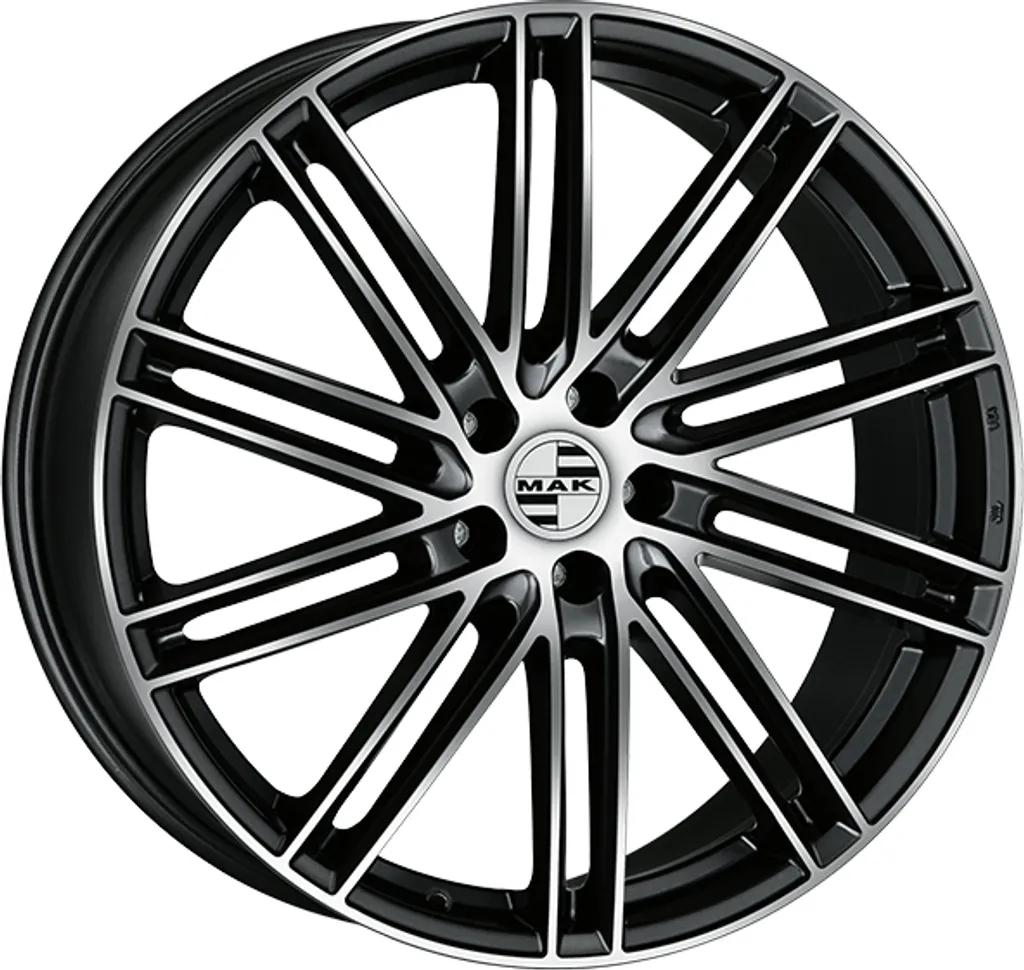 Jante MAK LEIPZIG Black Mirror 9.5x20 ET65 un design italien sportif