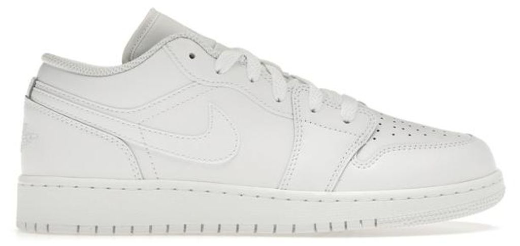 Jordan 1 Low Triple White (2023) (GS) - EU 36.5 Produktbild 