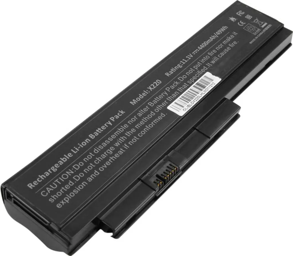 Batterie Li-Ion 4400mAh haute capacité pour Lenovo X220 11.1V noir 49Wh