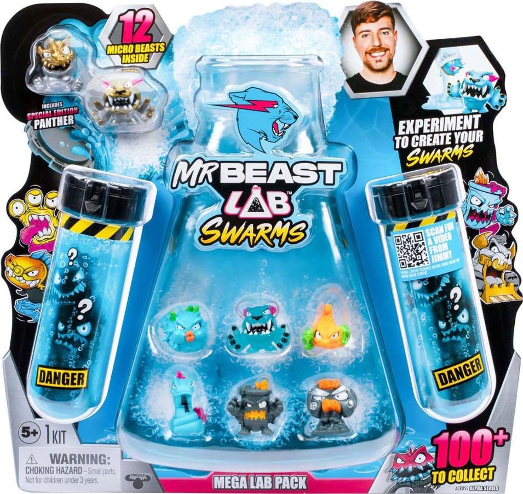 Mr. Beast Lab Swarms Minifiguren 12er-Pack 3 cm Sortiment Produktbild 