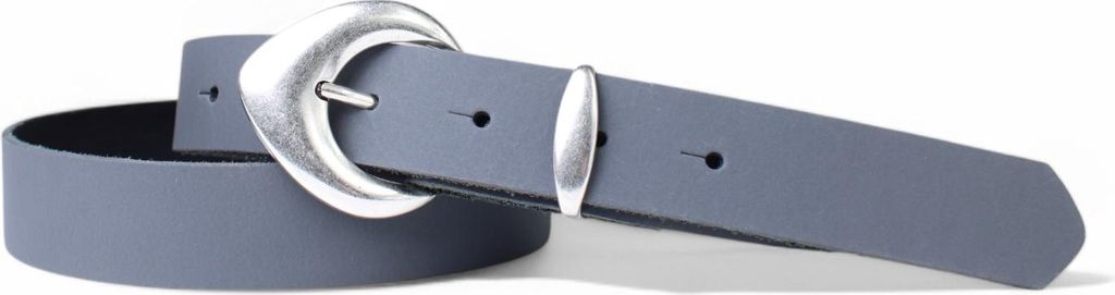 FRONHOFER 3 cm Damen Ledergürtel mit passender Schlaufe in mattsilber