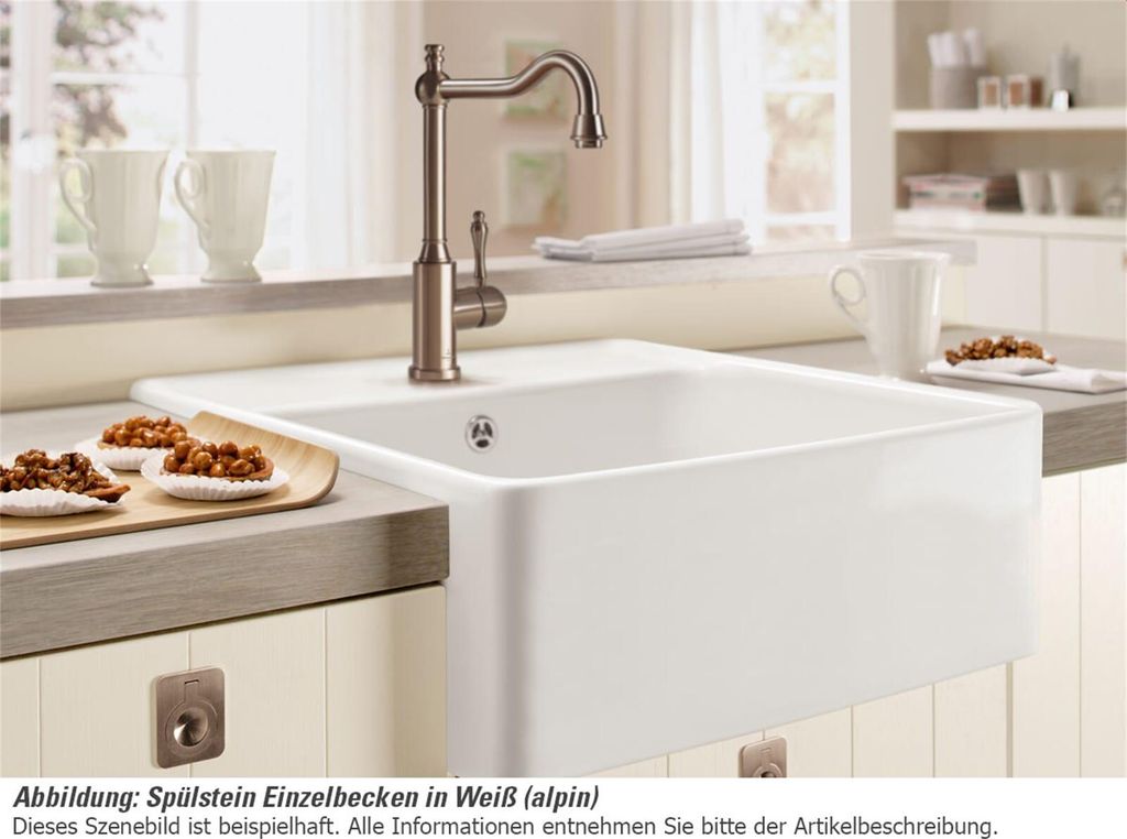 Villeroy & Boch VB Spülstein Einzelbecken 632061 595x630mm Produktbild 