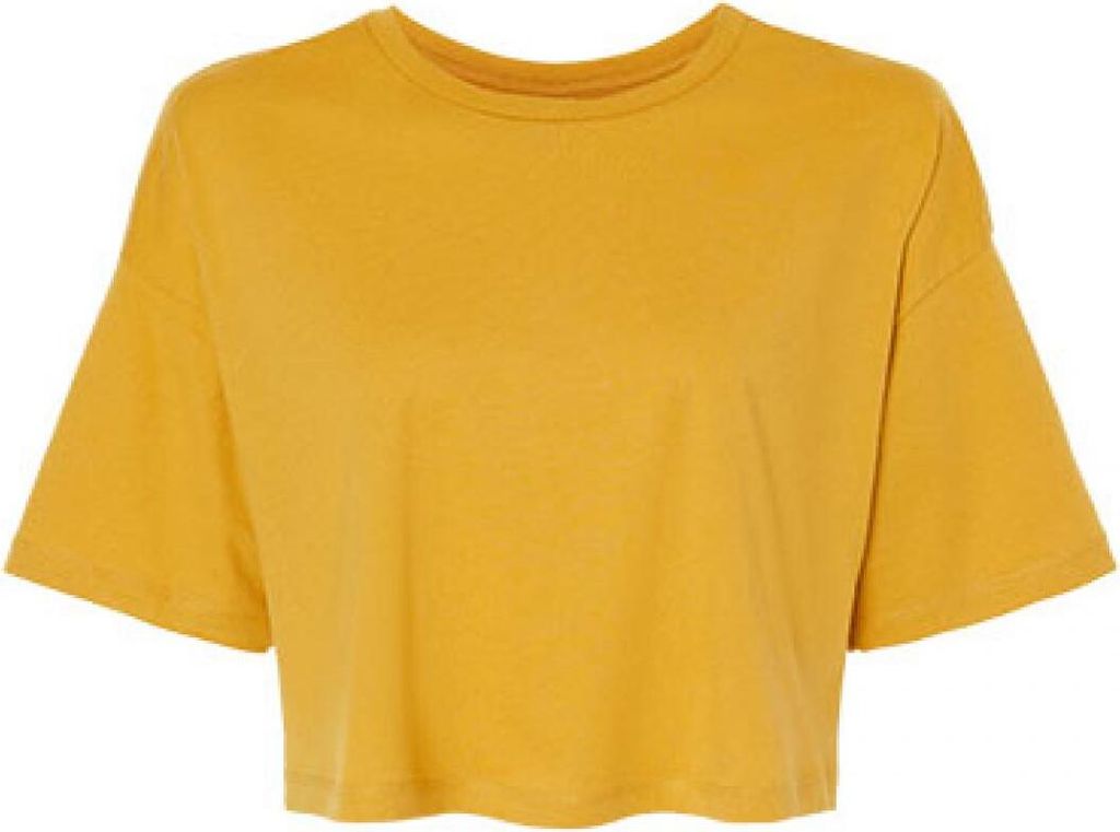 Bella 6482 | WomenŽs Jersey Crop Tee XS bis XL - Farbe: Mustard - Größe: M